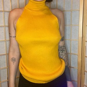 💫Gold/Yellow Turtle neck Tank💫